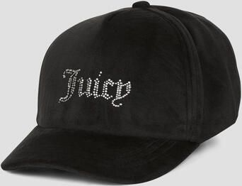 Juicy Couture Pet Velour Diamante Baseball Cap