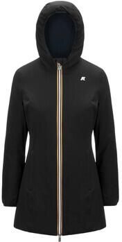 K-way Omkeerbare Waterdichte Jas met Capuchon Black Dames