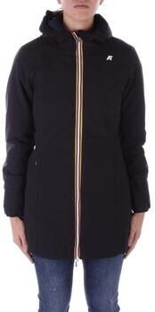 K-way Omkeerbare Waterdichte Jas met Capuchon Black Dames