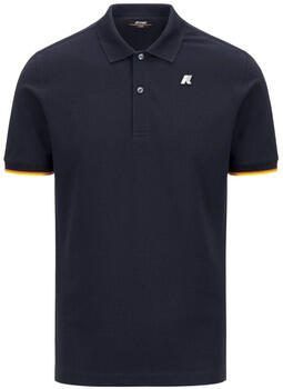 K-way Blauw Polo Shirt Stretch Katoen Blue Heren - Foto 6