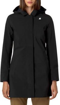 K-way Waterdichte Hoodie met Logo-embleem Black Dames