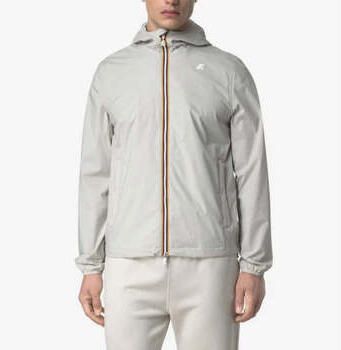 K-way Grijze Stretch Nylon Jersey Jas Gray