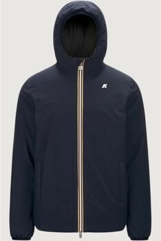 K-way Blauwe Omkeerbare Waterdichte Winddichte Jas Blue Heren