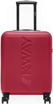 K-way Trendy Maxi Logo Handbagagekoffer voor Rood