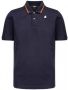 K-way Poloshirt met Logopatch Blue Heren - Thumbnail 1
