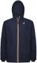K-way Waterdichte Ripstop Winddichte Ademende Jas Blauw Blue Heren - Thumbnail 1