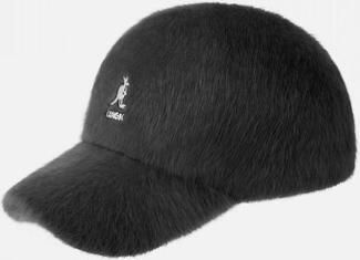 Kangol Zwarte Eco Bont Gebogen Klep Pet Black - Foto 3