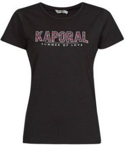 Kaporal Stretch t -shirt with big private logo Zwart Dames