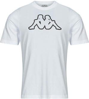 Kappa Katoenen T-shirt in wit White Heren - Foto 3