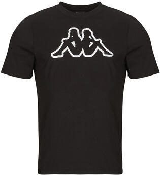 Kappa Zwarte katoenen ronde hals T-shirt Black Heren