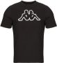 Kappa Zwarte katoenen ronde hals T-shirt Black Heren - Thumbnail 1