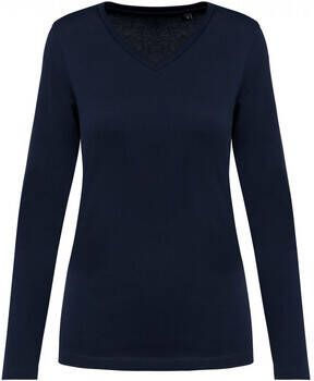 Kariban Premium T-shirt Korte Mouw T-shirt manches longues suprima col V femme
