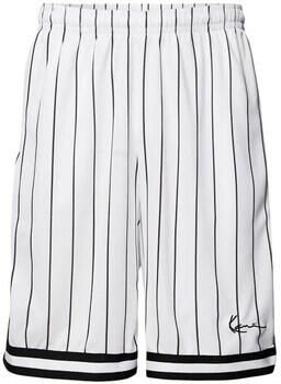 Karl Kani Small Signature Pinstripe Mesh Shorts Sportshorts Kleding white black maat: XXL beschikbare maaten:S M L XL XS XXL - Foto 2