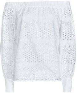 Karl Lagerfeld Broderie Anglaise Top Wit Dames