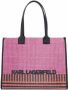 Karl Lagerfeld Vrouwelijke Shopping Bag met Ritssluiting voor Lente Zomer Pink Dames - Thumbnail 1