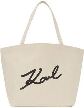 Karl Lagerfeld Boodschappentas A3W50108 K SIGNATURE EMB CANVAS SHO