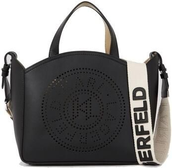 Karl Lagerfeld Shoppers & Totes K Circle Sm Tote Perforated in zwart - Foto 4