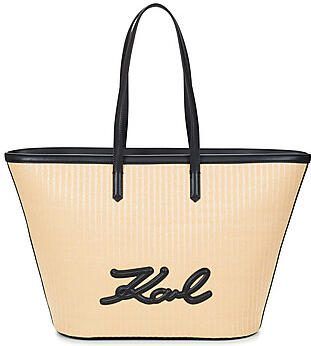 Karl Lagerfeld Boodschappentas K SIGNATURE RAFFIA MD TOTE