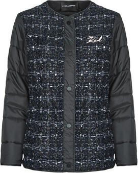 Karl Lagerfeld Donsjas BOUCLE SHORT PADDED JACKET