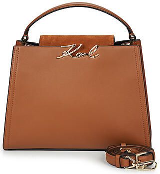 Karl Lagerfeld Handtas K SIGNATURE MD TOP HANDLE SUED