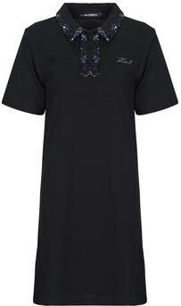 Karl Lagerfeld Korte Jurk BOUCLE MIX POLO DRESS