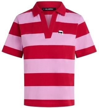 Karl Lagerfeld Polo Shirt Korte Mouw IKON PATCH STRIPE SSLV POL