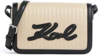 Karl Lagerfeld Schoudertas K signature Raffia Crossbo