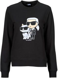 Karl Lagerfeld Katoenen Sweatshirt met Merkmotief Black Dames - Foto 2