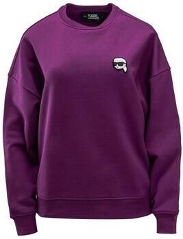 Karl Lagerfeld Paarse Biologisch Katoenen Sweatshirt Purple Dames - Foto 2