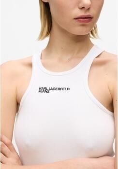 Karl Lagerfeld T-shirt Klj Ribbed Logo Tank