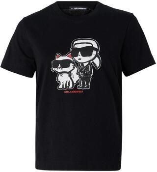 Karl Lagerfeld T-shirt Korte Mouw IKON SKETCH DUO T-SHIRT - Foto 4
