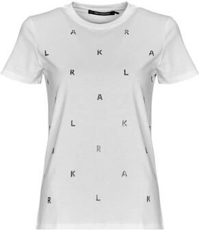 Karl Lagerfeld T-shirt Korte Mouw RHINESTONE KARL T-SHIRT