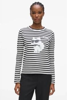 Karl Lagerfeld T-Shirt Lange Mouw B3w17043 Ikon Aquarelle C Lslv Top