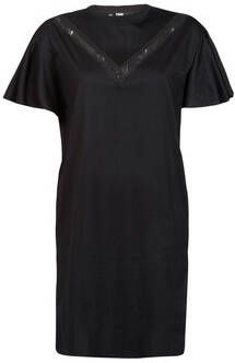 Karl Lagerfeld Lace Insert Jersey -jurk Zwart Dames