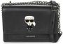 Karl Lagerfeld Crossbody bags Ikonik Metal Lock Shlderbag in zwart - Thumbnail 1