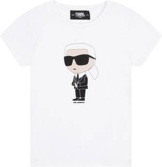 Karl Lagerfeld Kids T-shirt met print Wit - Foto 1