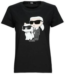 Karl Lagerfeld Ikonik 2.0 T-shirt met korte mouwen Zwart Dames