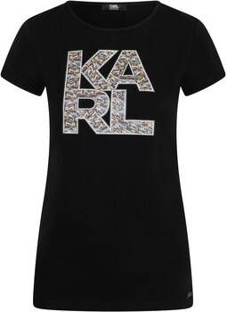 Karl Lagerfeld T-shirt Korte Mouw Library Logo Shirt