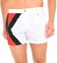 Karl Lagerfeld Heren Witte Zwemshorts met Drukknoop en Klittenbandsluiting White Heren - Thumbnail 1