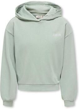 ONLY KIDS GIRL hoodie met backprint mintgroen
