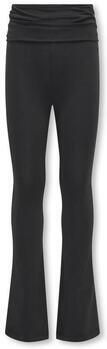 Only KIDS GIRL high waist flared broek KOGEA zwart Meisjes Polyamide Effen 116