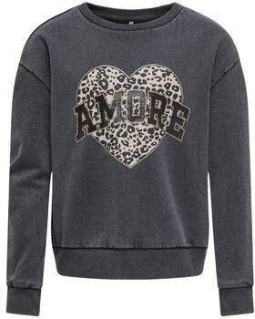 Only Regular fit sweatshirt met glitterprint model 'RUNA'