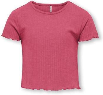 ONLY KIDS GIRL T-shirt rib gebreid felroze