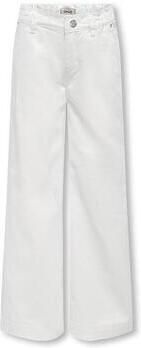 Only KIDS GIRL wide leg jeans KOGCOMET wit Meisjes Katoen Effen 116