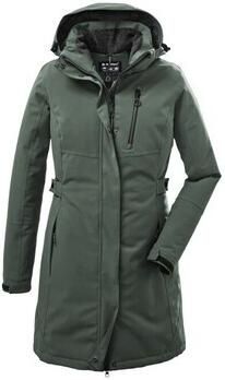 Killtec Parka KOW 165 WMN PRK Water- en winddichte parka met teddyfleece en afneembare capuchon