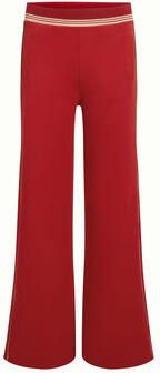 King Louie wide leg high waist gestreepte casual broek rood - Foto 4