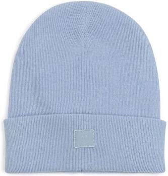 Knowledge Cotton Apparel Muts Wol Lichtblauw
