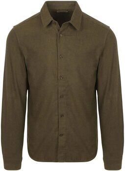 Knowledge Cotton Apparel Onderhemd Shirt Flannel Forrest Night