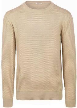 Knowledge Cotton Apparel Sweaters Trui Bubble Knit Beige