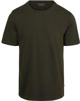Knowledge Cotton Apparel T-shirt Olive